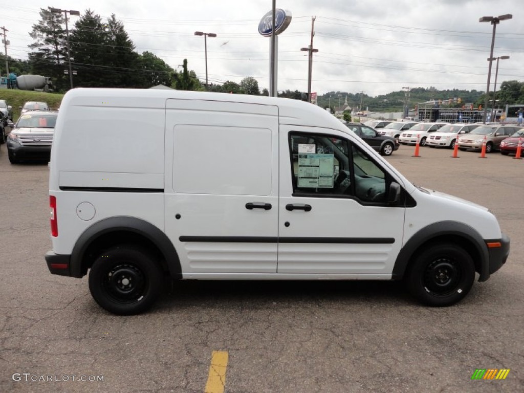 Frozen White 2011 Ford Transit Connect XL Cargo Van Exterior Photo #50964165