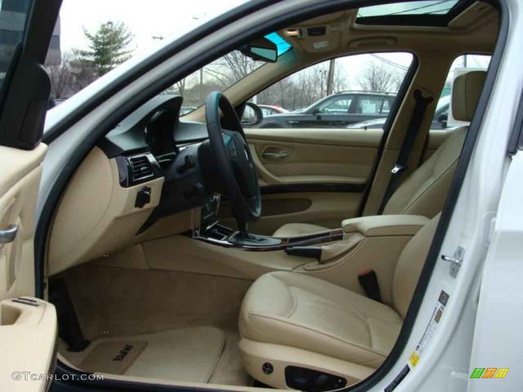 2007 3 Series 328xi Sedan - Alpine White / Beige photo #10