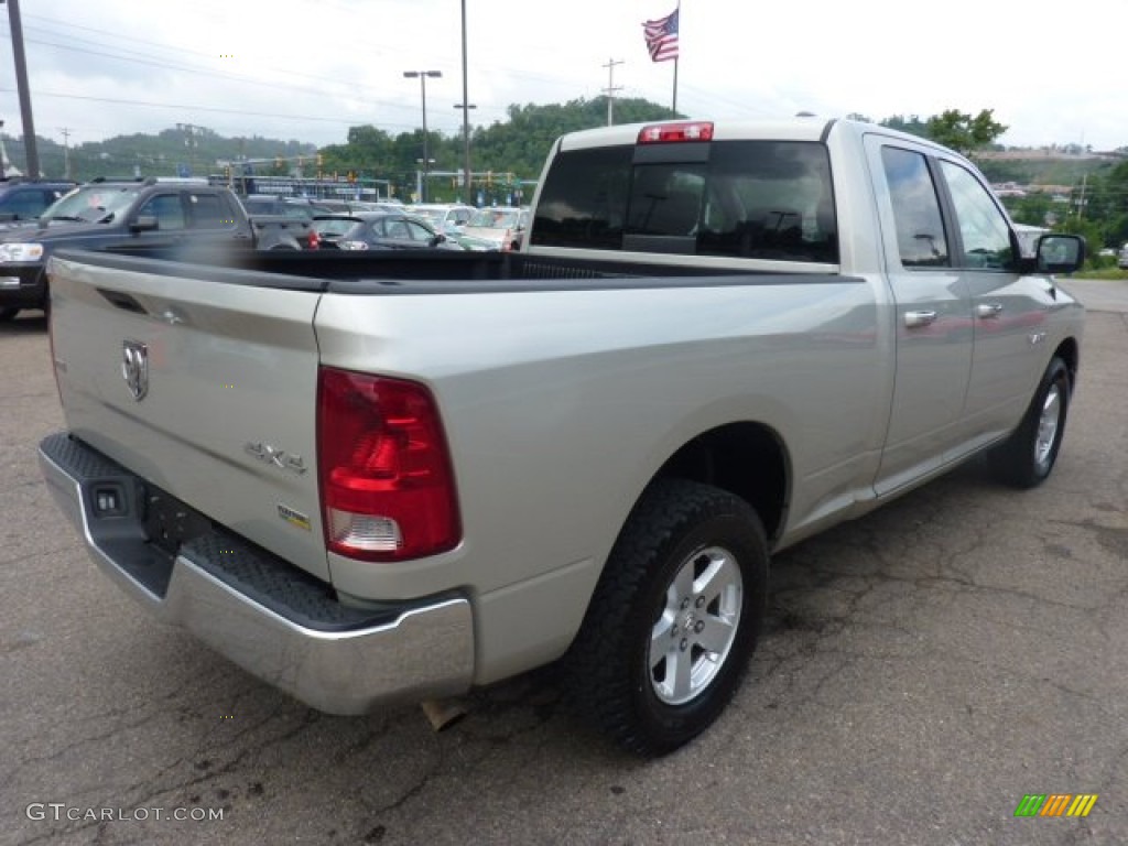 2010 Ram 1500 SLT Quad Cab 4x4 - Bright Silver Metallic / Dark Slate/Medium Graystone photo #4