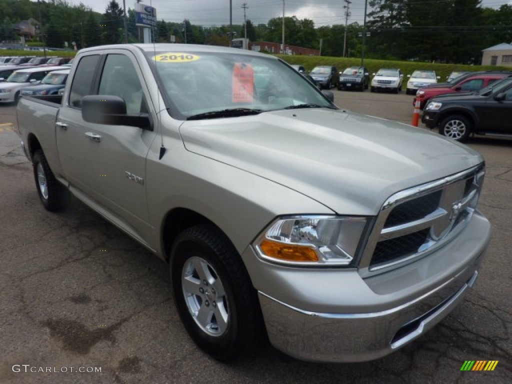 2010 Ram 1500 SLT Quad Cab 4x4 - Bright Silver Metallic / Dark Slate/Medium Graystone photo #6