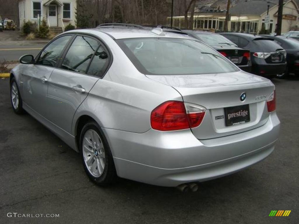 2007 3 Series 328xi Sedan - Titanium Silver Metallic / Black photo #5