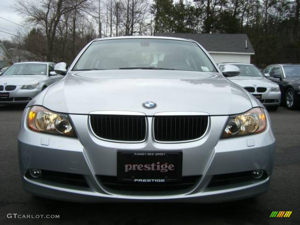 2007 3 Series 328xi Sedan - Titanium Silver Metallic / Black photo #10