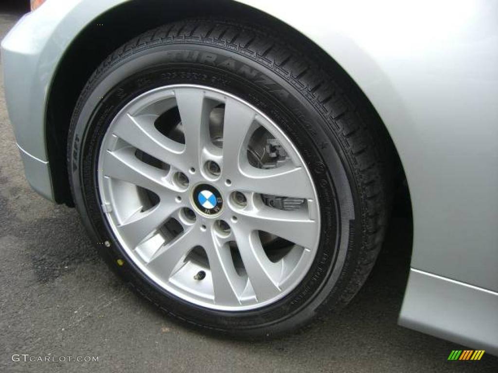 2007 3 Series 328xi Sedan - Titanium Silver Metallic / Black photo #13