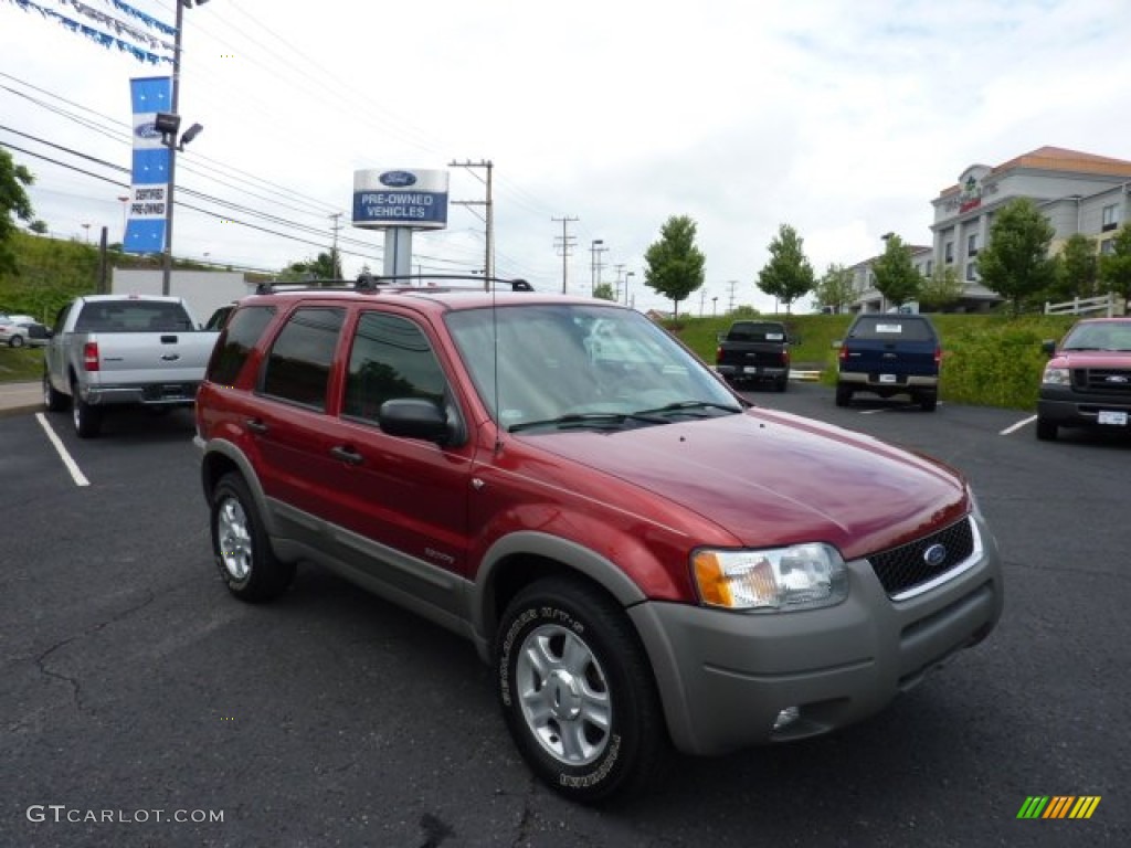 2001 Escape XLT V6 4WD - Toreador Red Metallic / Medium Graphite Grey photo #1