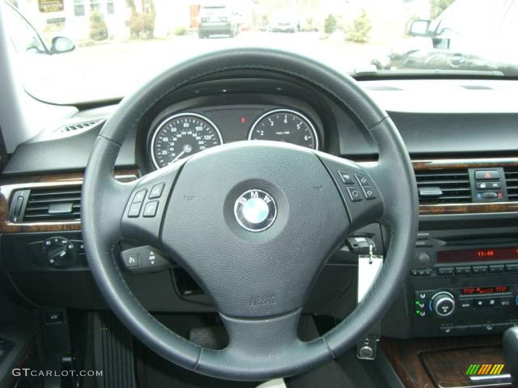 2007 3 Series 328xi Sedan - Titanium Silver Metallic / Black photo #52