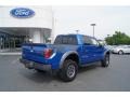 2011 Blue Flame Metallic Ford F150 SVT Raptor SuperCrew 4x4  photo #3