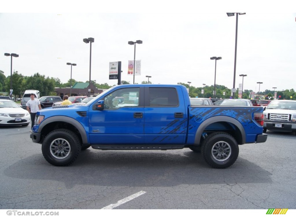 2011 F150 SVT Raptor SuperCrew 4x4 - Blue Flame Metallic / Raptor Black photo #5