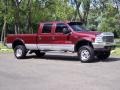 Dark Toreador Red Metallic 2000 Ford F350 Super Duty XLT Crew Cab 4x4 Exterior