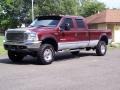 Dark Toreador Red Metallic 2000 Ford F350 Super Duty XLT Crew Cab 4x4 Exterior