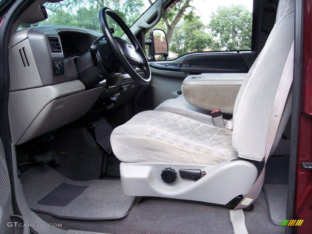 Medium Graphite Interior 2000 Ford F350 Super Duty XLT Crew Cab 4x4 Photo #50969304
