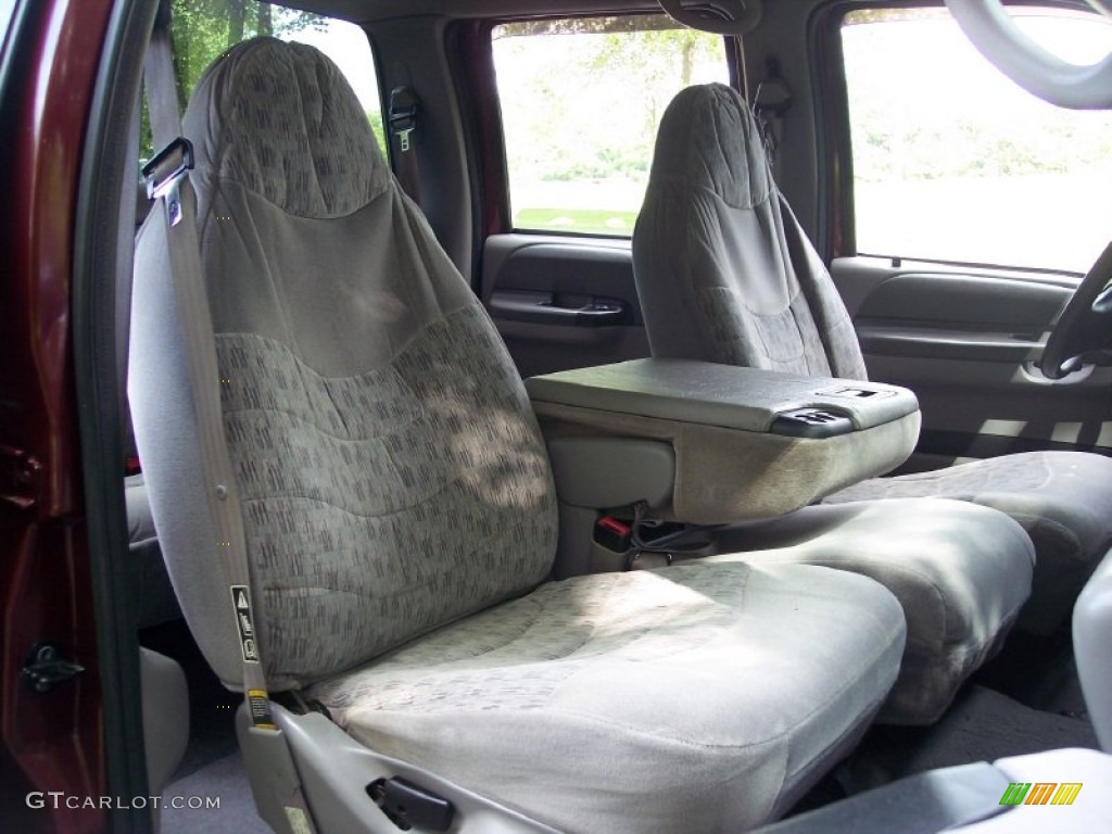 Medium Graphite Interior 2000 Ford F350 Super Duty XLT Crew Cab 4x4 Photo #50969445