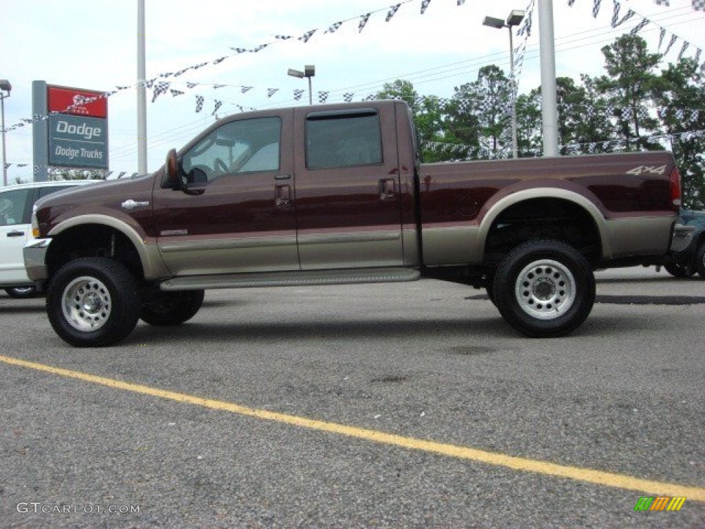 2004 F350 Super Duty King Ranch Crew Cab 4x4 - Chestnut Brown Metallic / Castano Brown Leather photo #3