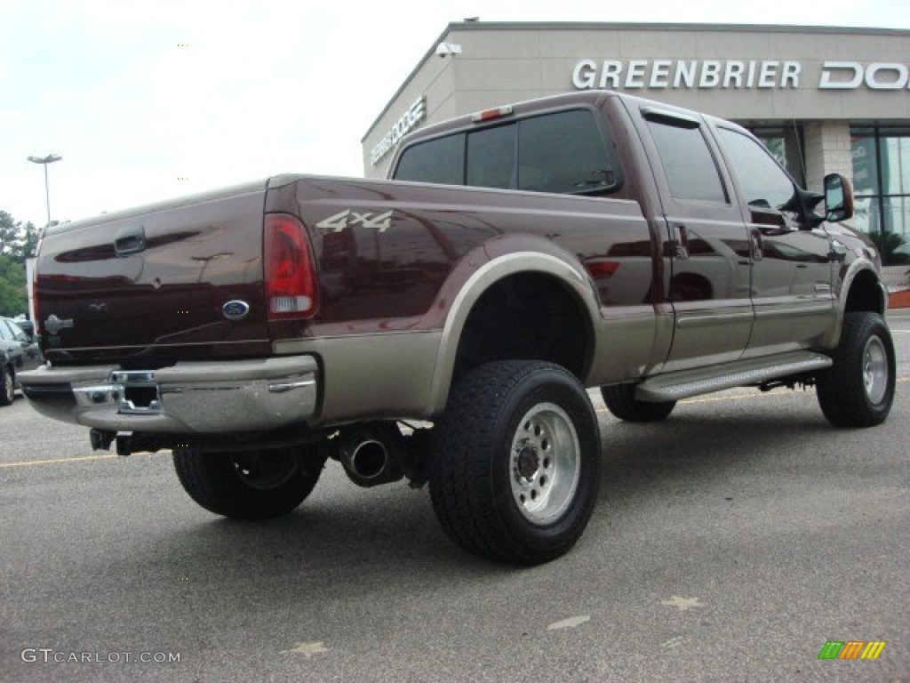 2004 F350 Super Duty King Ranch Crew Cab 4x4 - Chestnut Brown Metallic / Castano Brown Leather photo #4