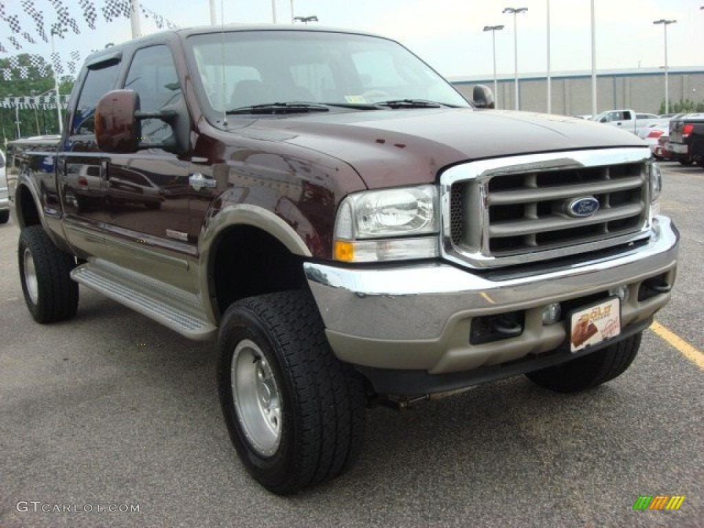 2004 F350 Super Duty King Ranch Crew Cab 4x4 - Chestnut Brown Metallic / Castano Brown Leather photo #6