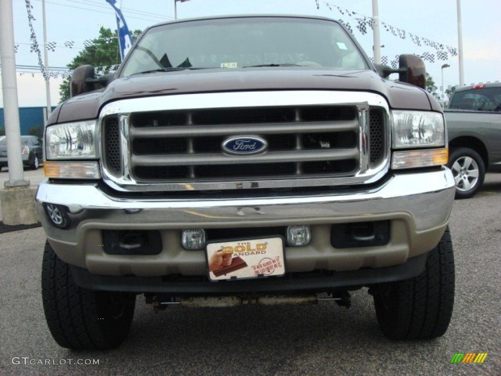 2004 F350 Super Duty King Ranch Crew Cab 4x4 - Chestnut Brown Metallic / Castano Brown Leather photo #7