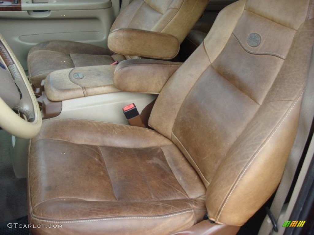 2004 F350 Super Duty King Ranch Crew Cab 4x4 - Chestnut Brown Metallic / Castano Brown Leather photo #8
