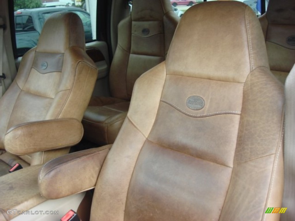 2004 F350 Super Duty King Ranch Crew Cab 4x4 - Chestnut Brown Metallic / Castano Brown Leather photo #9