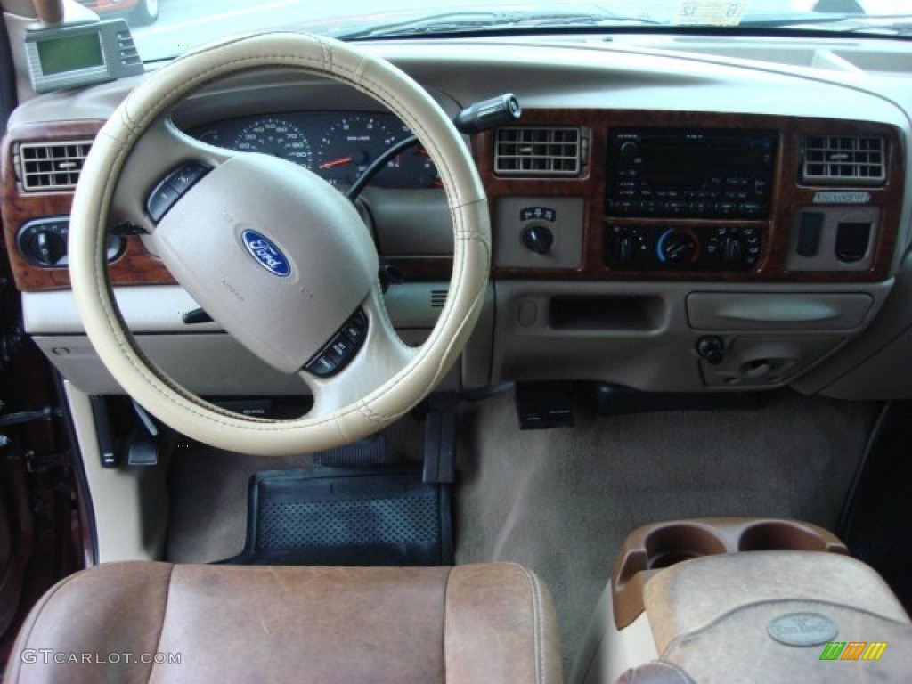 2004 F350 Super Duty King Ranch Crew Cab 4x4 - Chestnut Brown Metallic / Castano Brown Leather photo #14