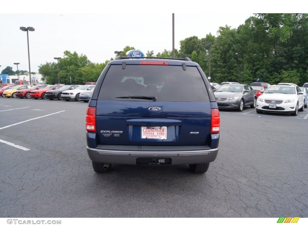 2004 Explorer XLT 4x4 - Dark Blue Pearl Metallic / Graphite photo #4