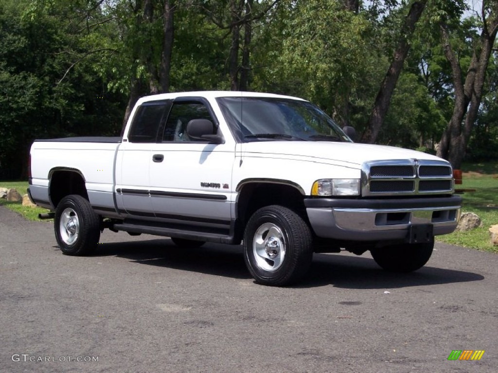 2000 Ram 1500 SLT Extended Cab 4x4 - Bright White / Agate photo #1