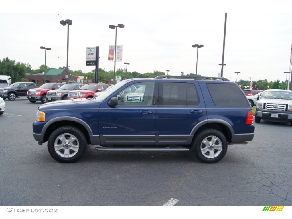 2004 Explorer XLT 4x4 - Dark Blue Pearl Metallic / Graphite photo #5