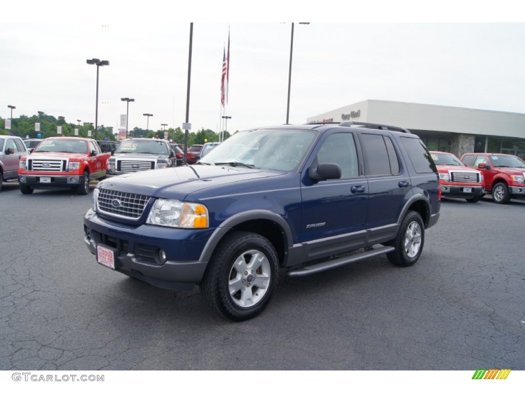 2004 Explorer XLT 4x4 - Dark Blue Pearl Metallic / Graphite photo #6