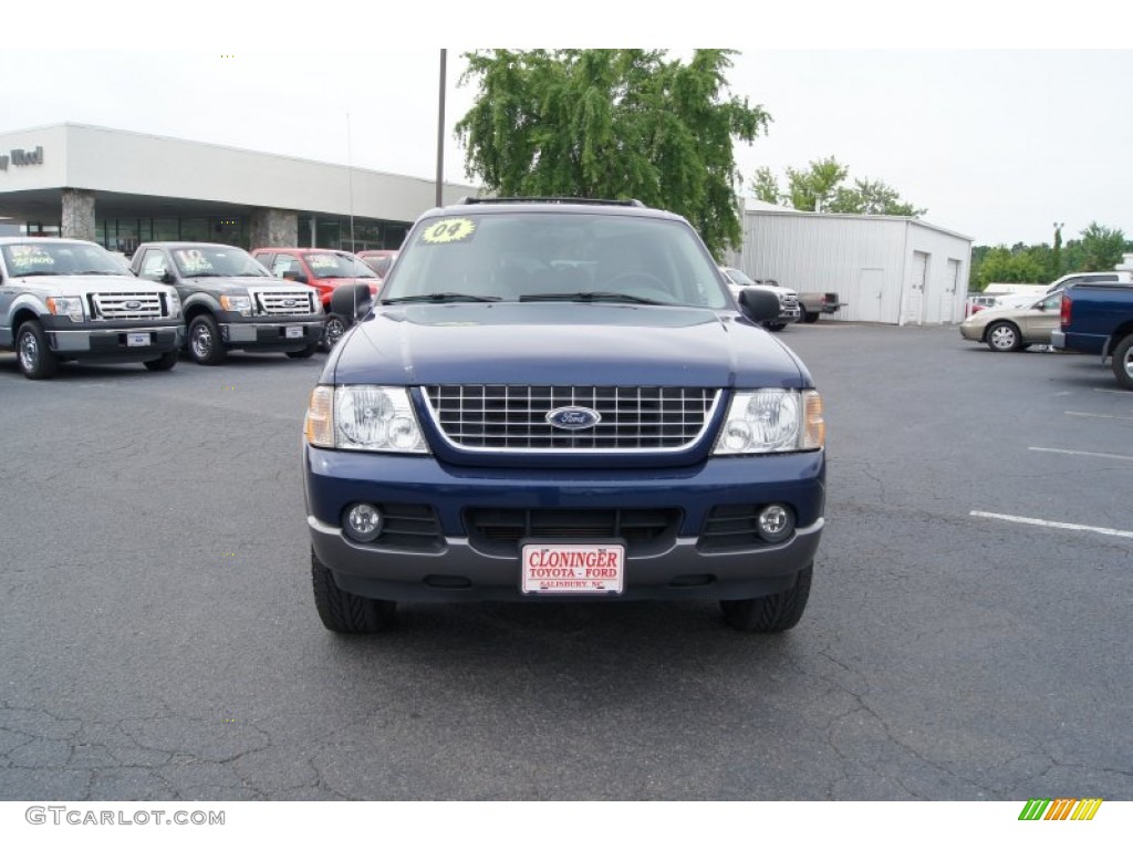 2004 Explorer XLT 4x4 - Dark Blue Pearl Metallic / Graphite photo #7
