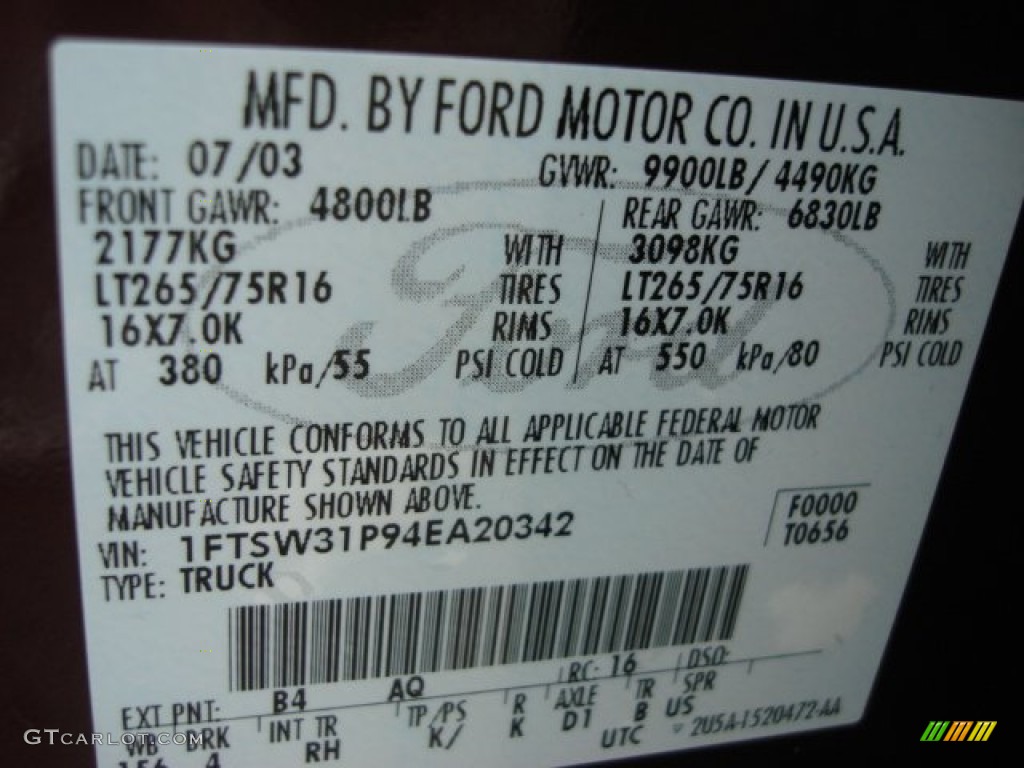 2004 F350 Super Duty King Ranch Crew Cab 4x4 - Chestnut Brown Metallic / Castano Brown Leather photo #28