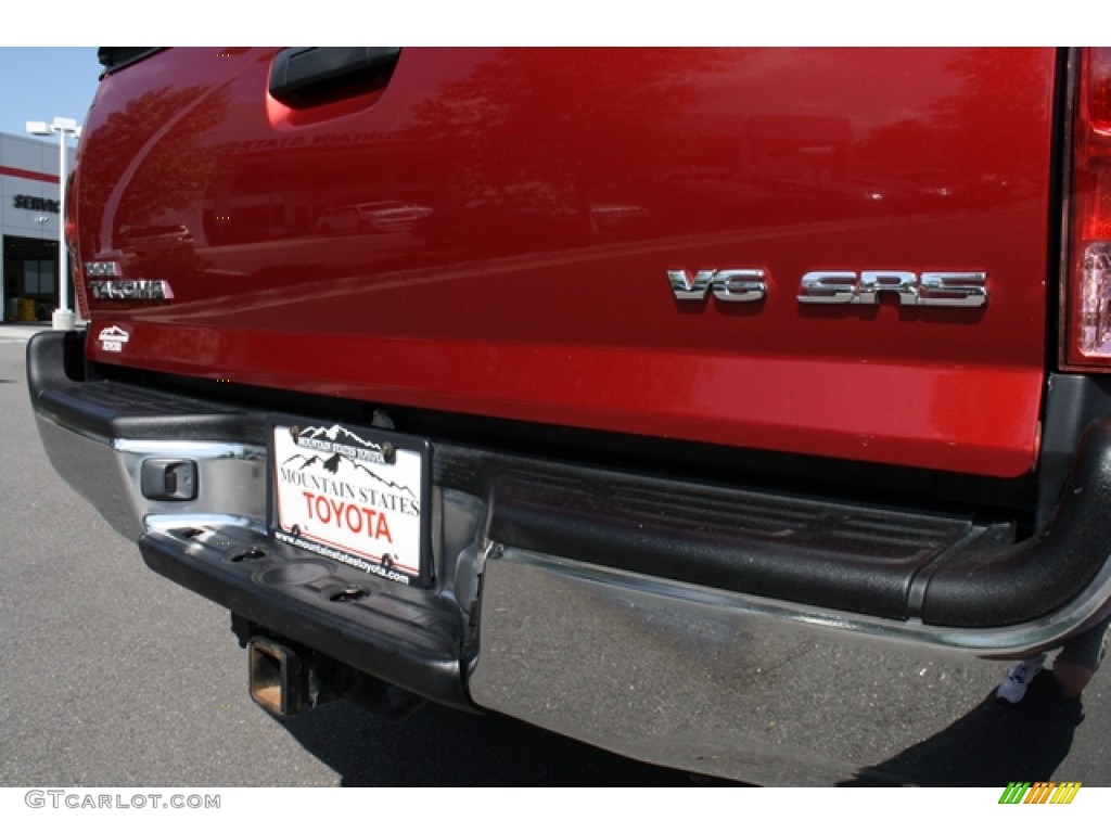 2007 Tacoma V6 Double Cab 4x4 - Impulse Red Pearl / Graphite Gray photo #27