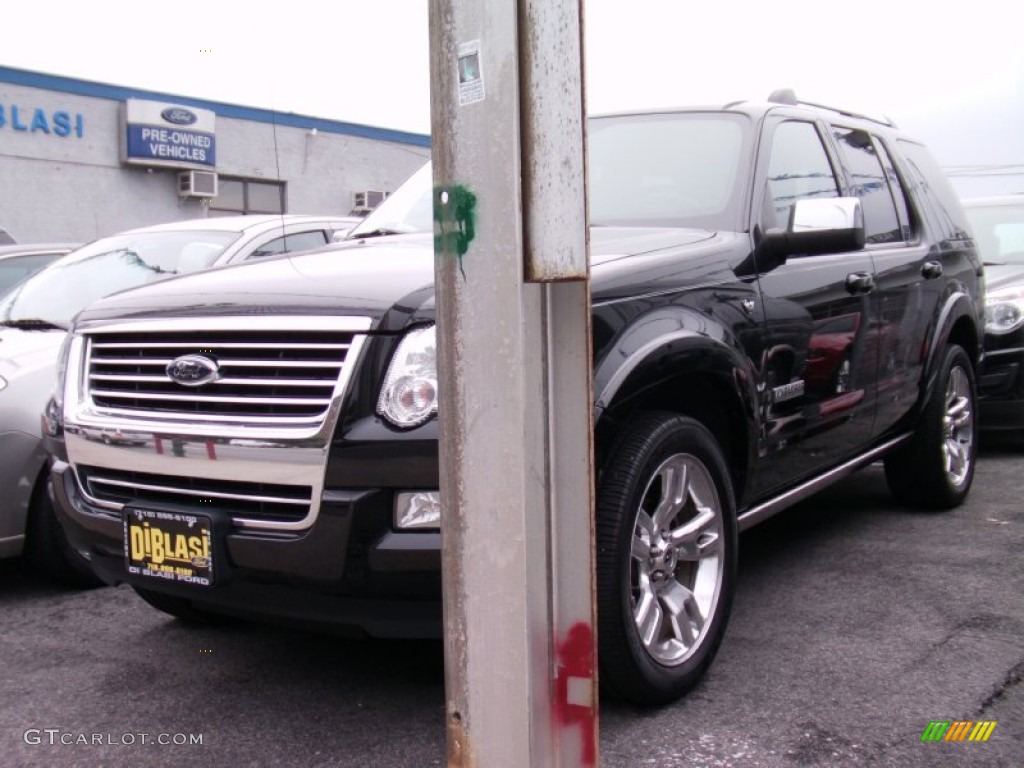 2008 Explorer Limited AWD - Black / Black photo #4