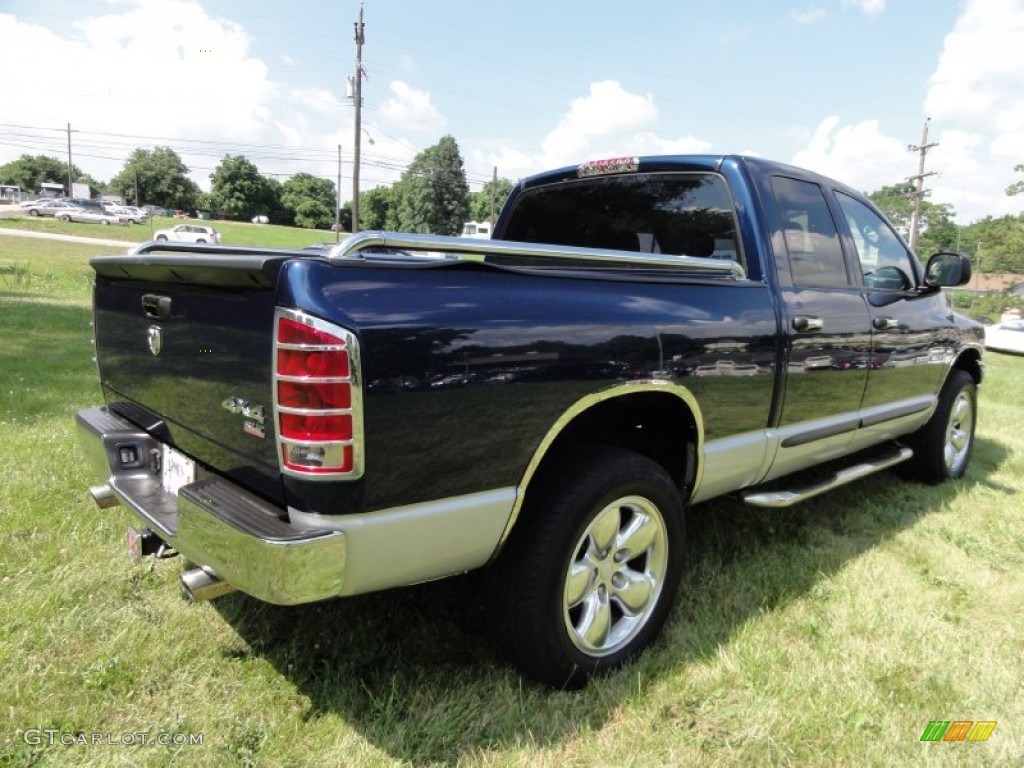 2006 Ram 1500 SLT TRX Quad Cab 4x4 - Patriot Blue Pearl / Medium Slate Gray photo #8