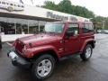 2011 Deep Cherry Red Crystal Pearl Jeep Wrangler Sahara 4x4  photo #1