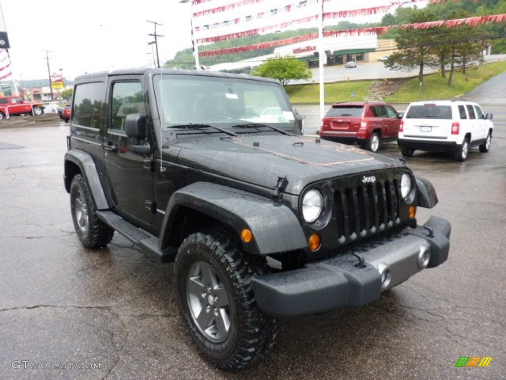 2011 Wrangler Mojave 4x4 - Black / Black/Dark Saddle photo #7