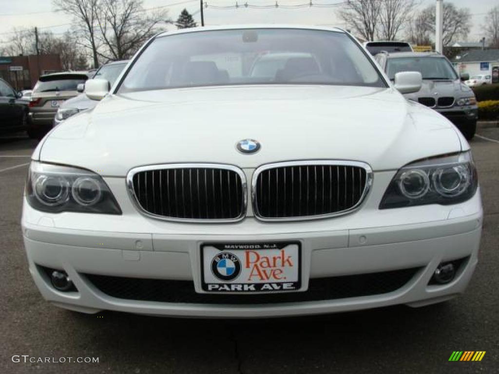 2007 7 Series 750i Sedan - Alpine White / Black photo #3