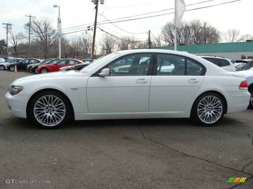 2007 7 Series 750i Sedan - Alpine White / Black photo #5