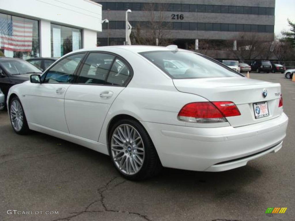 2007 7 Series 750i Sedan - Alpine White / Black photo #6