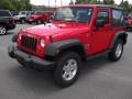 2009 Flame Red Jeep Wrangler X 4x4  photo #1