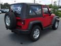 2009 Flame Red Jeep Wrangler X 4x4  photo #4