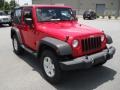 2009 Flame Red Jeep Wrangler X 4x4  photo #5