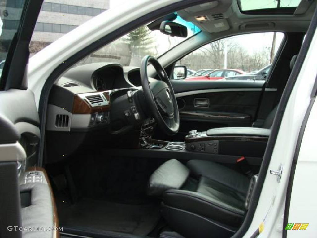 2007 7 Series 750i Sedan - Alpine White / Black photo #10