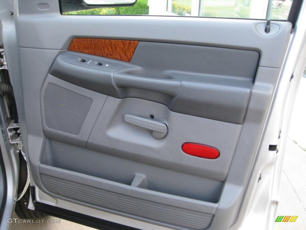 2006 Dodge Ram 3500 SLT Mega Cab 4x4 Dually Medium Slate Gray Door Panel Photo #50972865