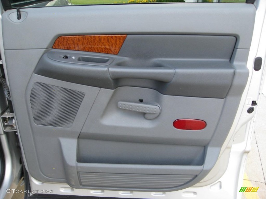2006 Dodge Ram 3500 SLT Mega Cab 4x4 Dually Medium Slate Gray Door Panel Photo #50972892