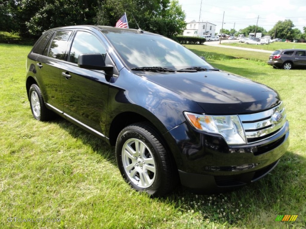 2008 Edge SE - Dark Ink Blue Metallic / Charcoal photo #4