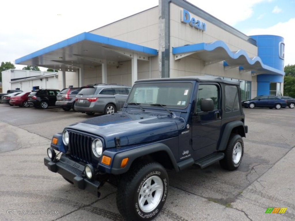 Patriot Blue Pearl Jeep Wrangler