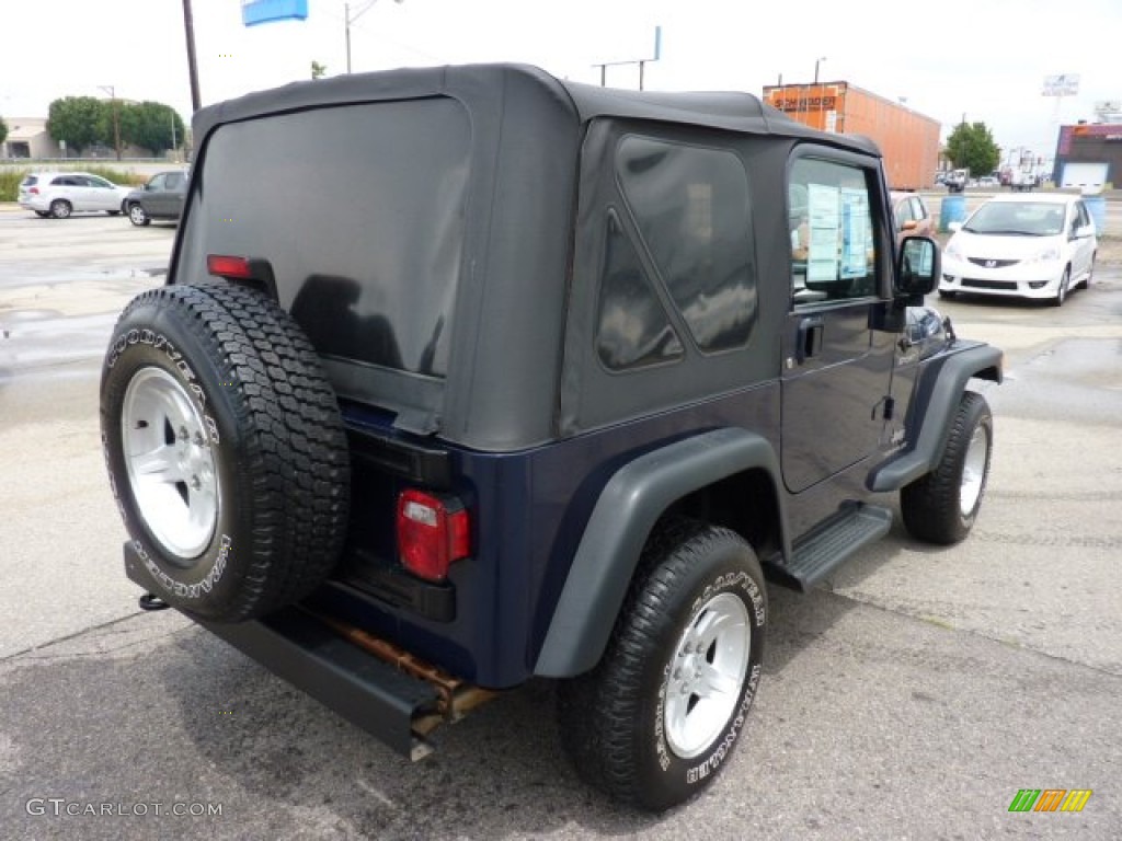 2004 Wrangler Sport 4x4 - Patriot Blue Pearl / Dark Slate Gray photo #4