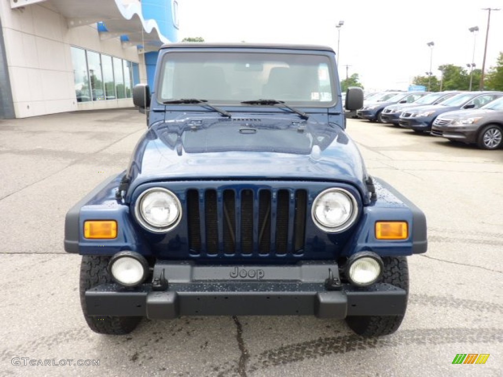 2004 Wrangler Sport 4x4 - Patriot Blue Pearl / Dark Slate Gray photo #6