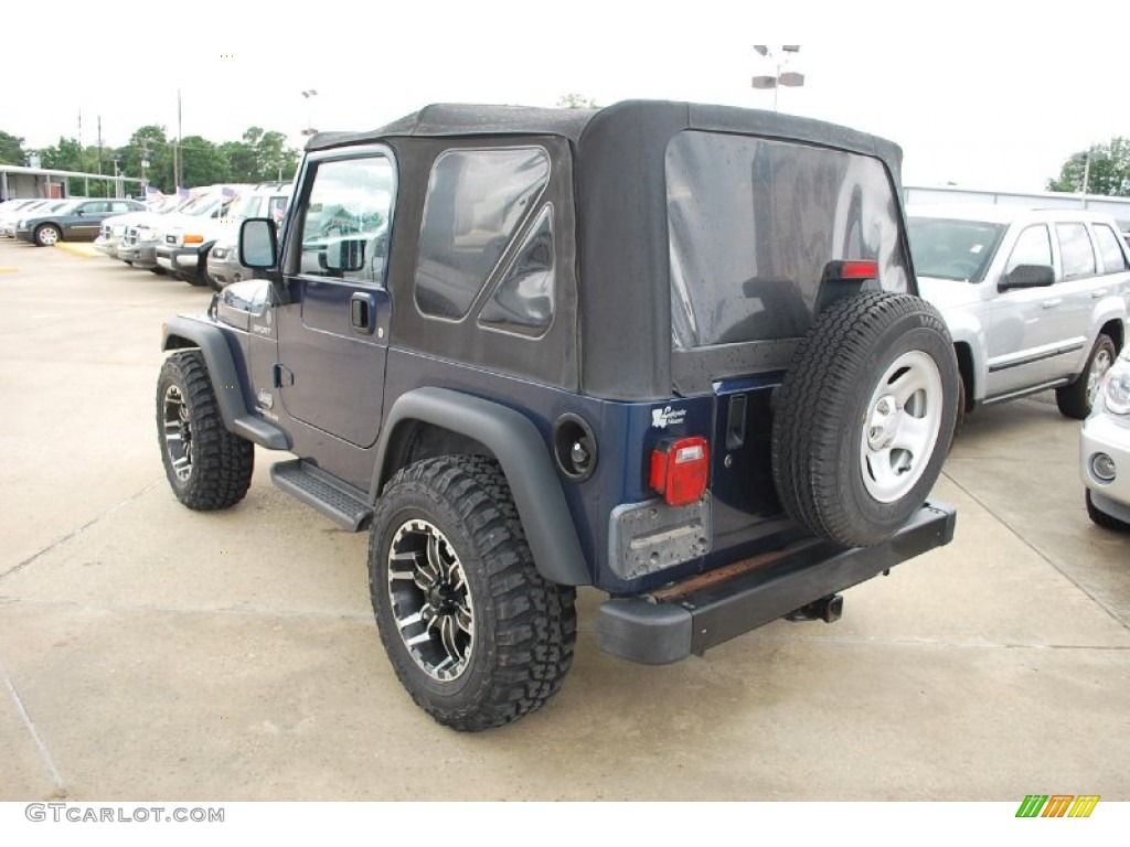 2004 Wrangler Sport 4x4 - Patriot Blue Pearl / Khaki photo #3