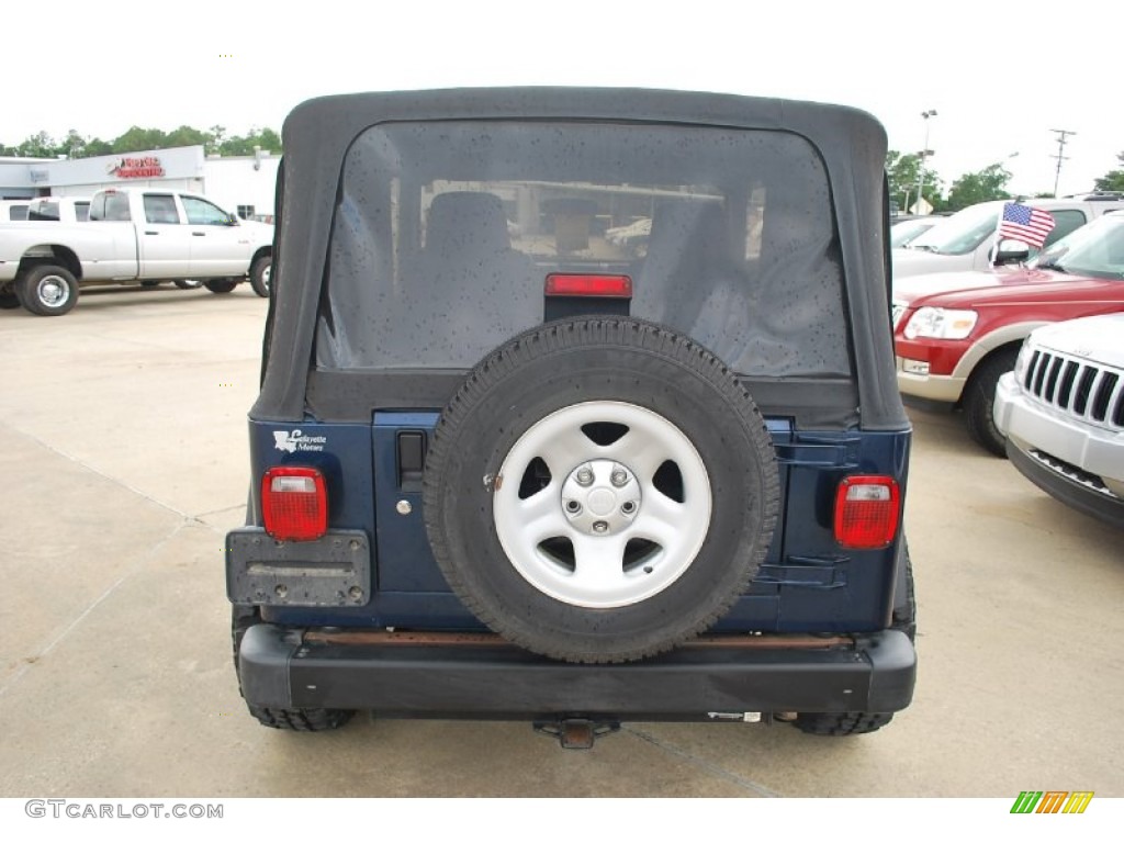 2004 Wrangler Sport 4x4 - Patriot Blue Pearl / Khaki photo #4