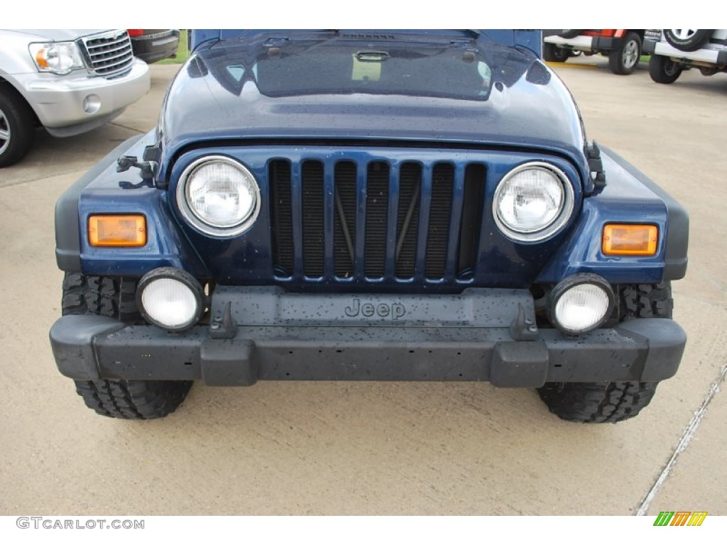 2004 Wrangler Sport 4x4 - Patriot Blue Pearl / Khaki photo #9