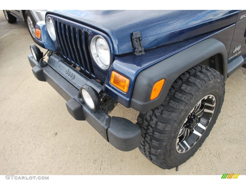 2004 Wrangler Sport 4x4 - Patriot Blue Pearl / Khaki photo #10
